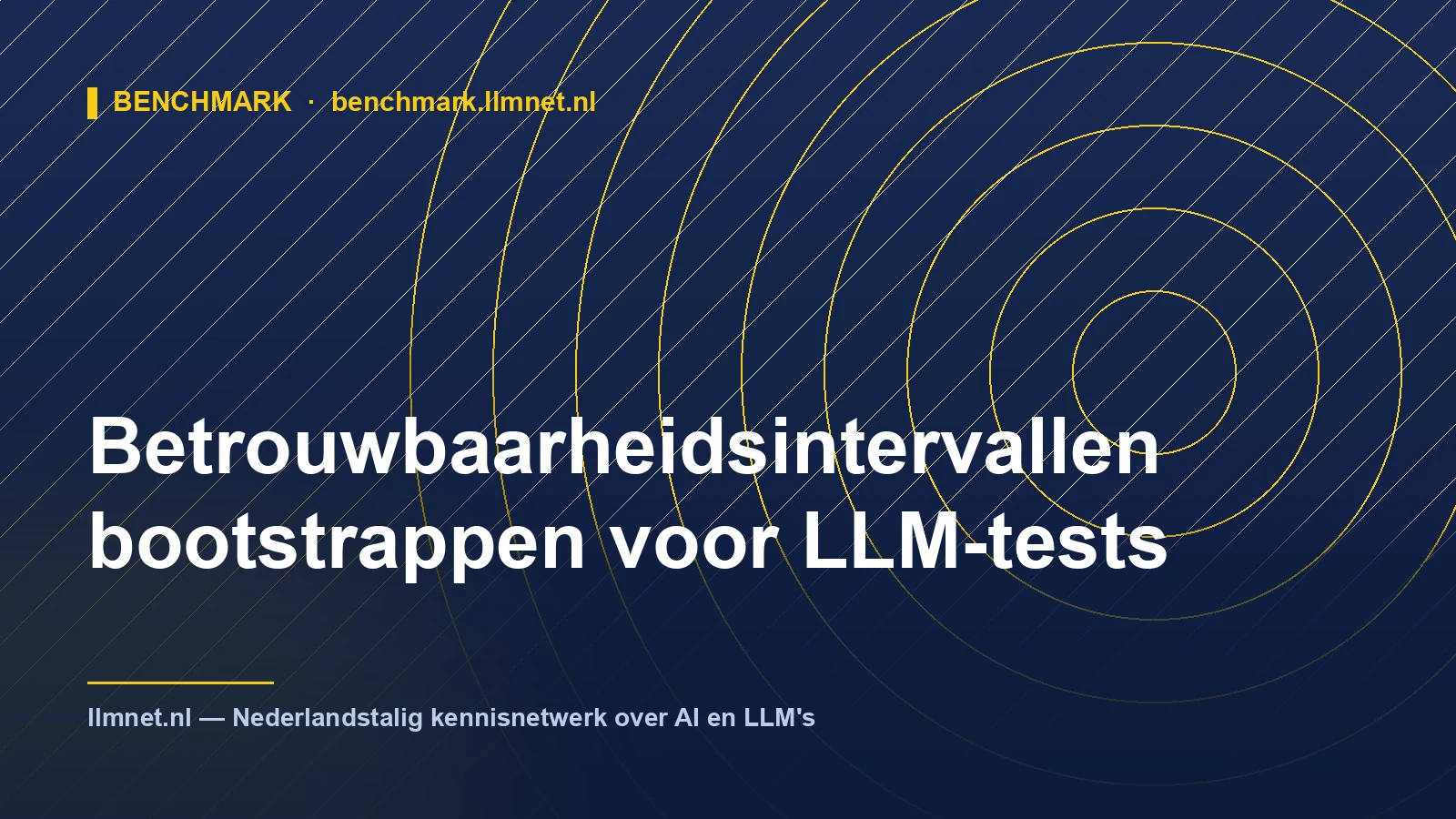 Betrouwbaarheidsintervallen bootstrappen voor LLM-tests