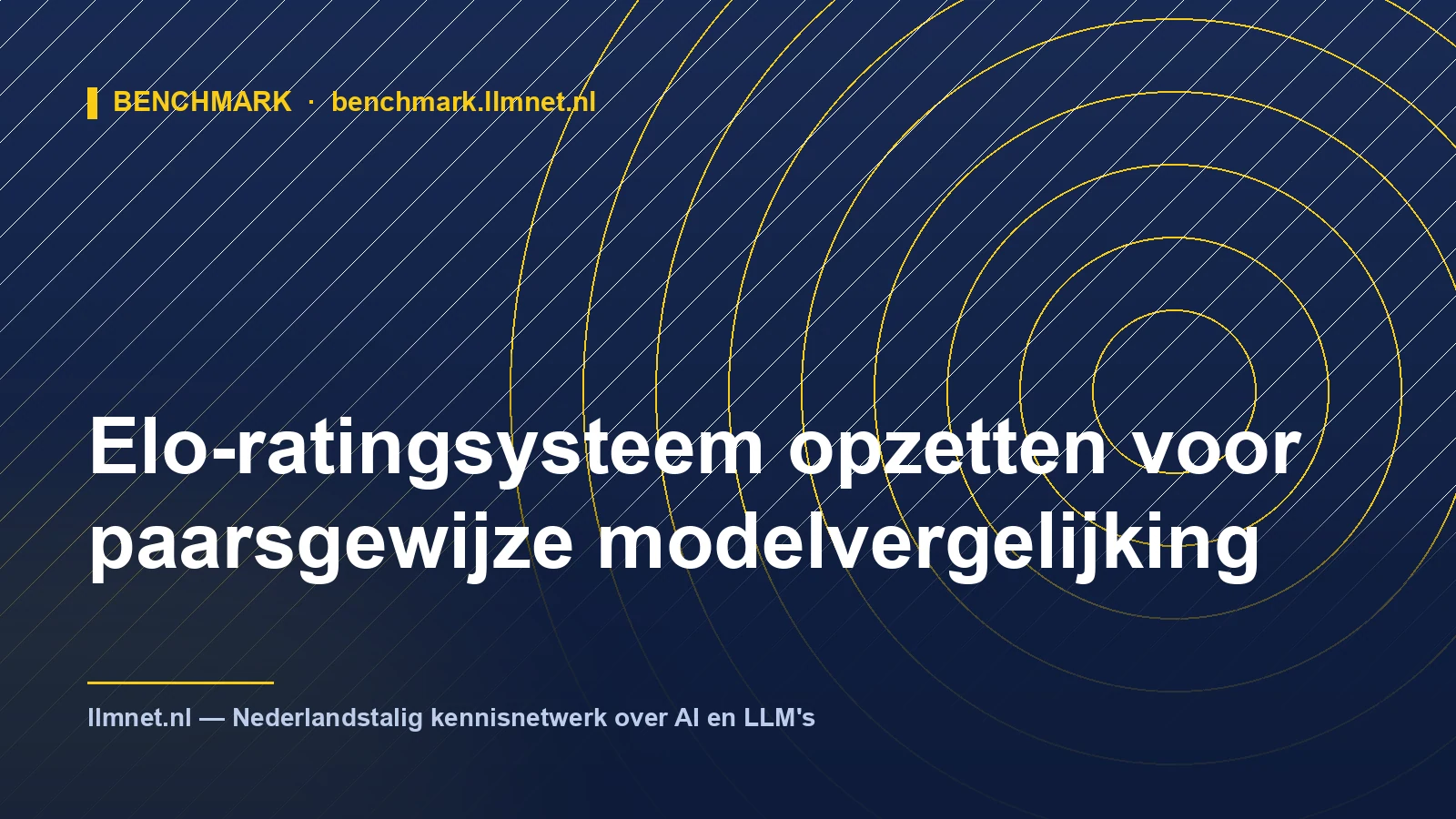 Elo-ratingsysteem opzetten voor modelvergelijking