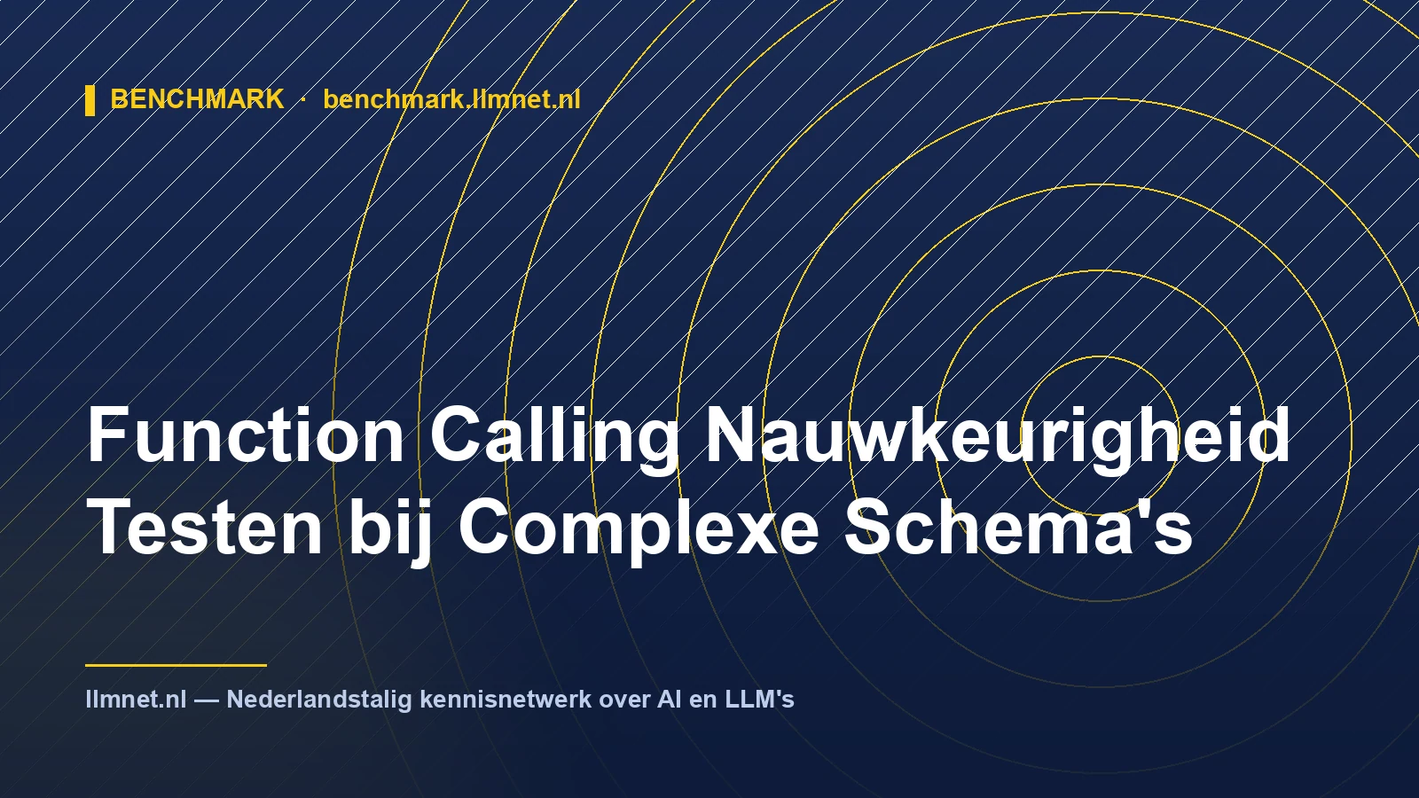 Function Calling Nauwkeurigheid Testen bij Schema's