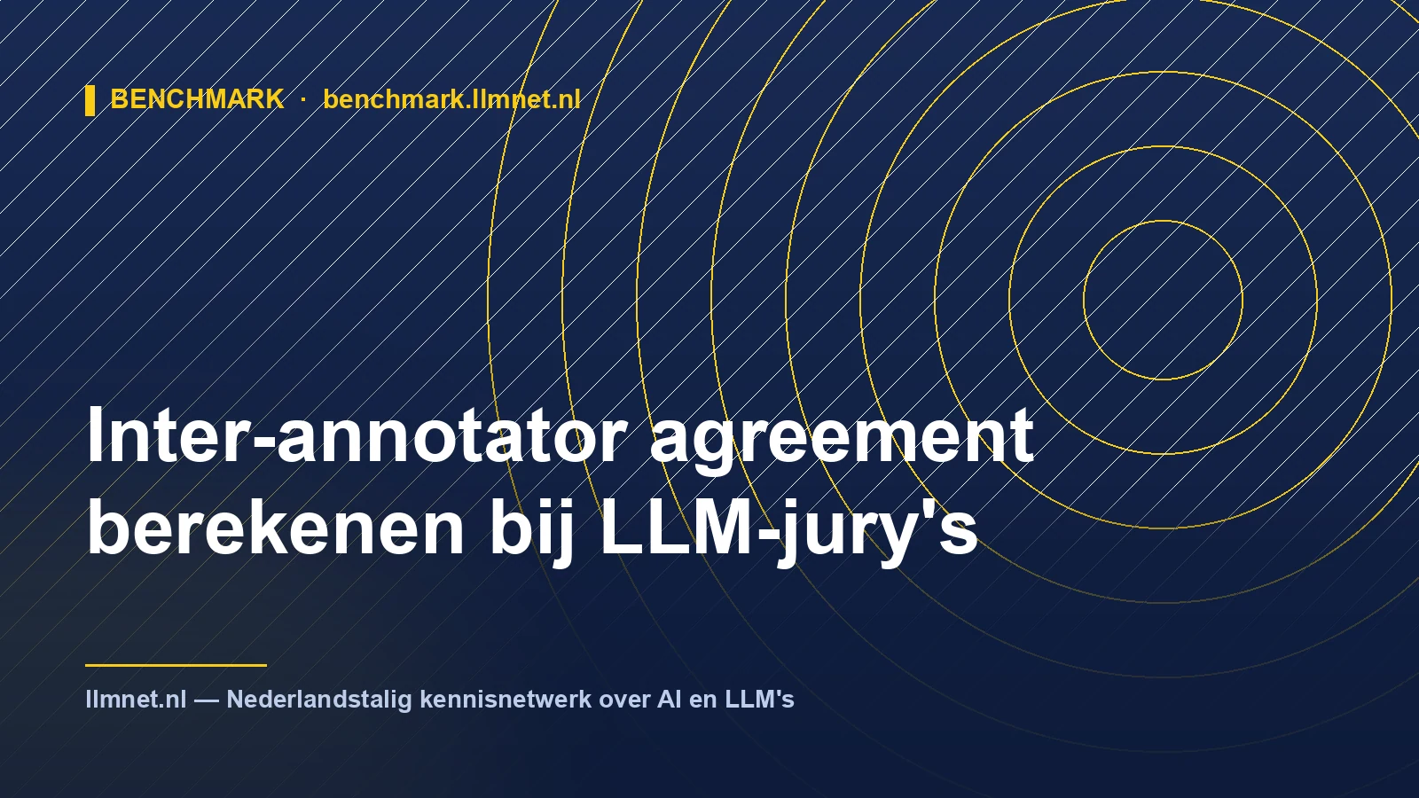 Inter-annotator agreement berekenen bij LLM-jury's