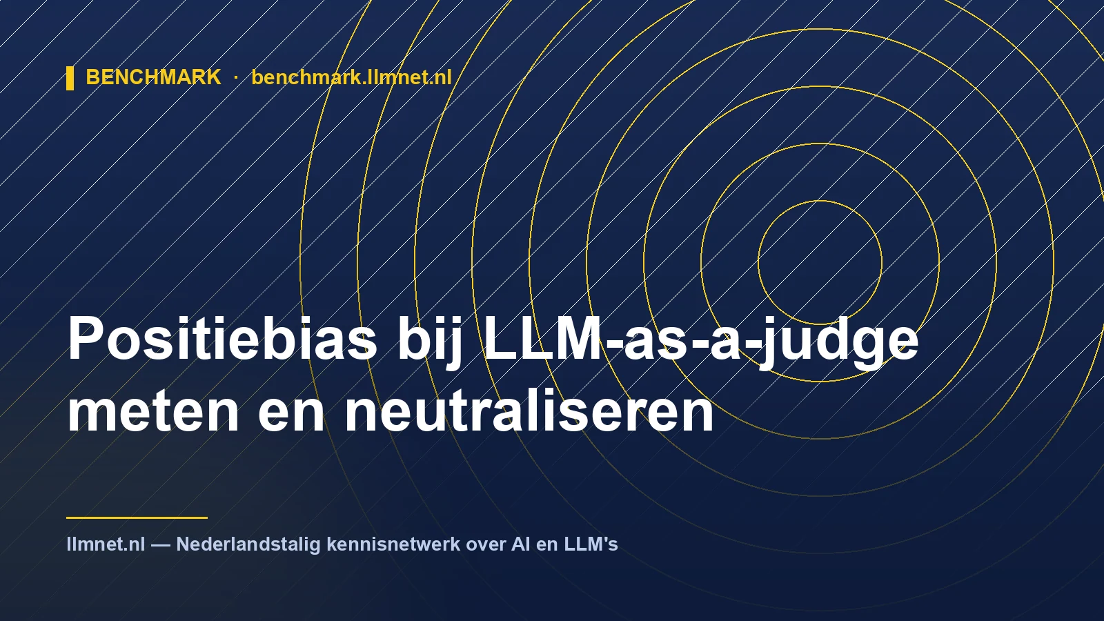 Positiebias bij LLM-as-a-judge meten en neutraliseren