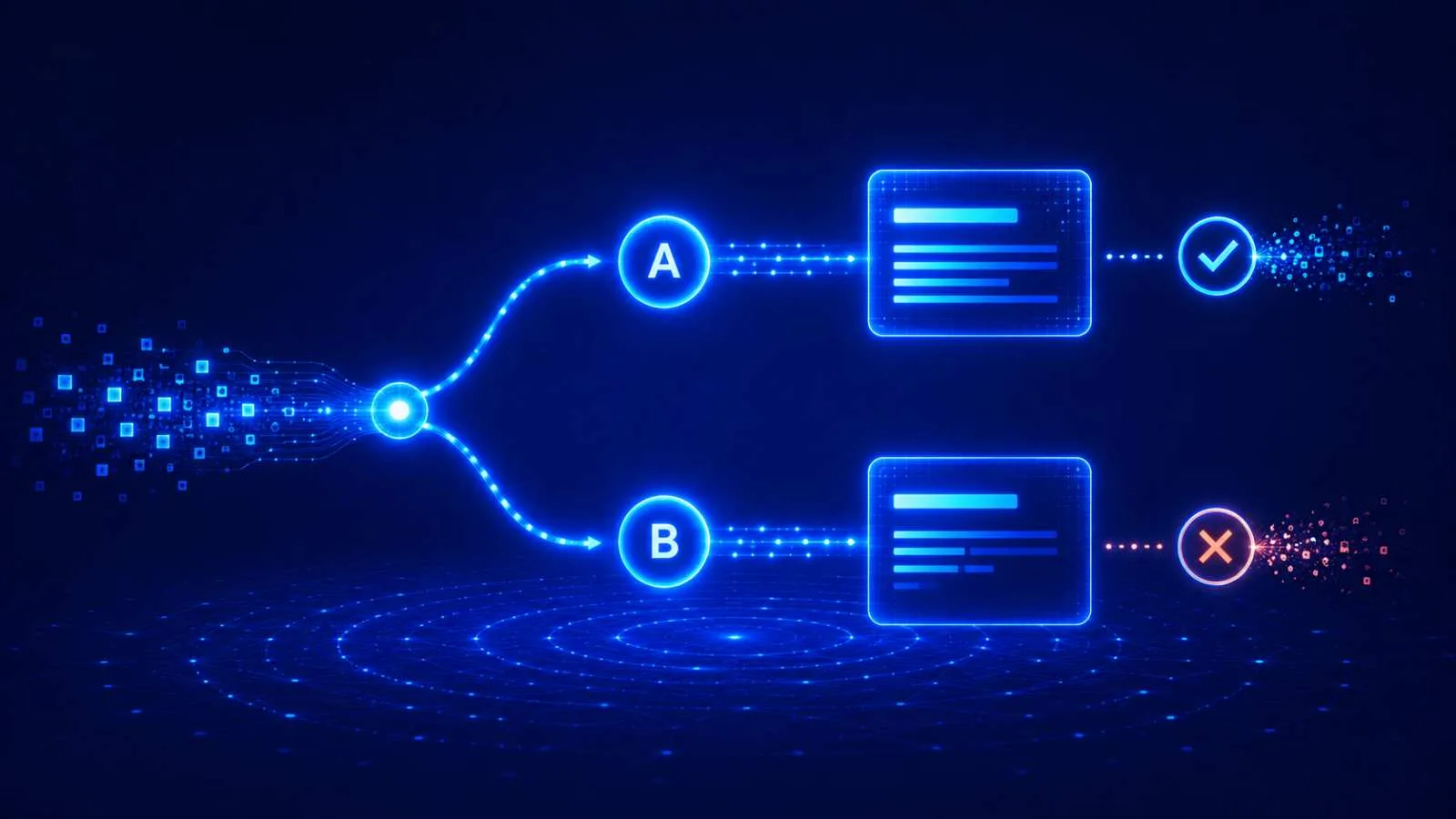Illustratie: Prompt A/B-test tool: twee varianten scoren