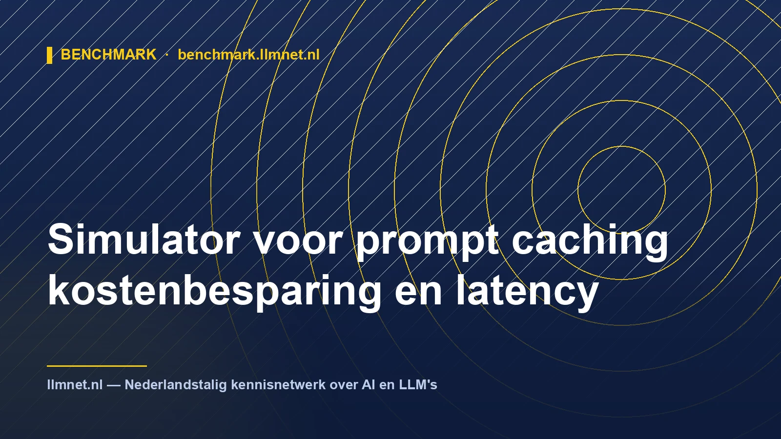 Simulator voor prompt caching: kosten en latency meten