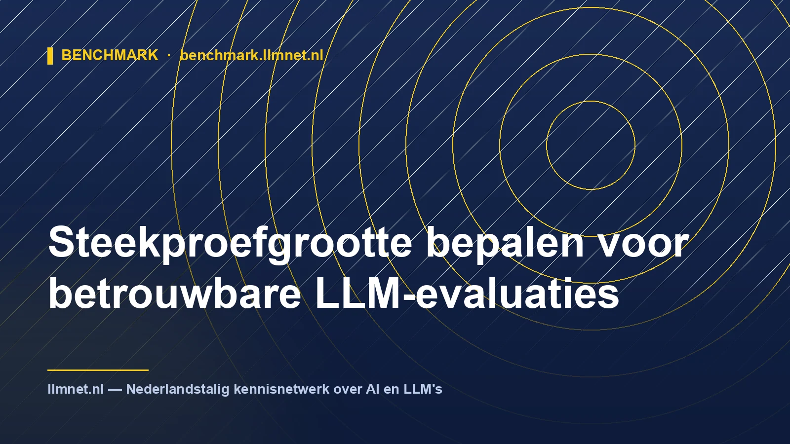 Steekproefgrootte bepalen voor LLM-evaluaties