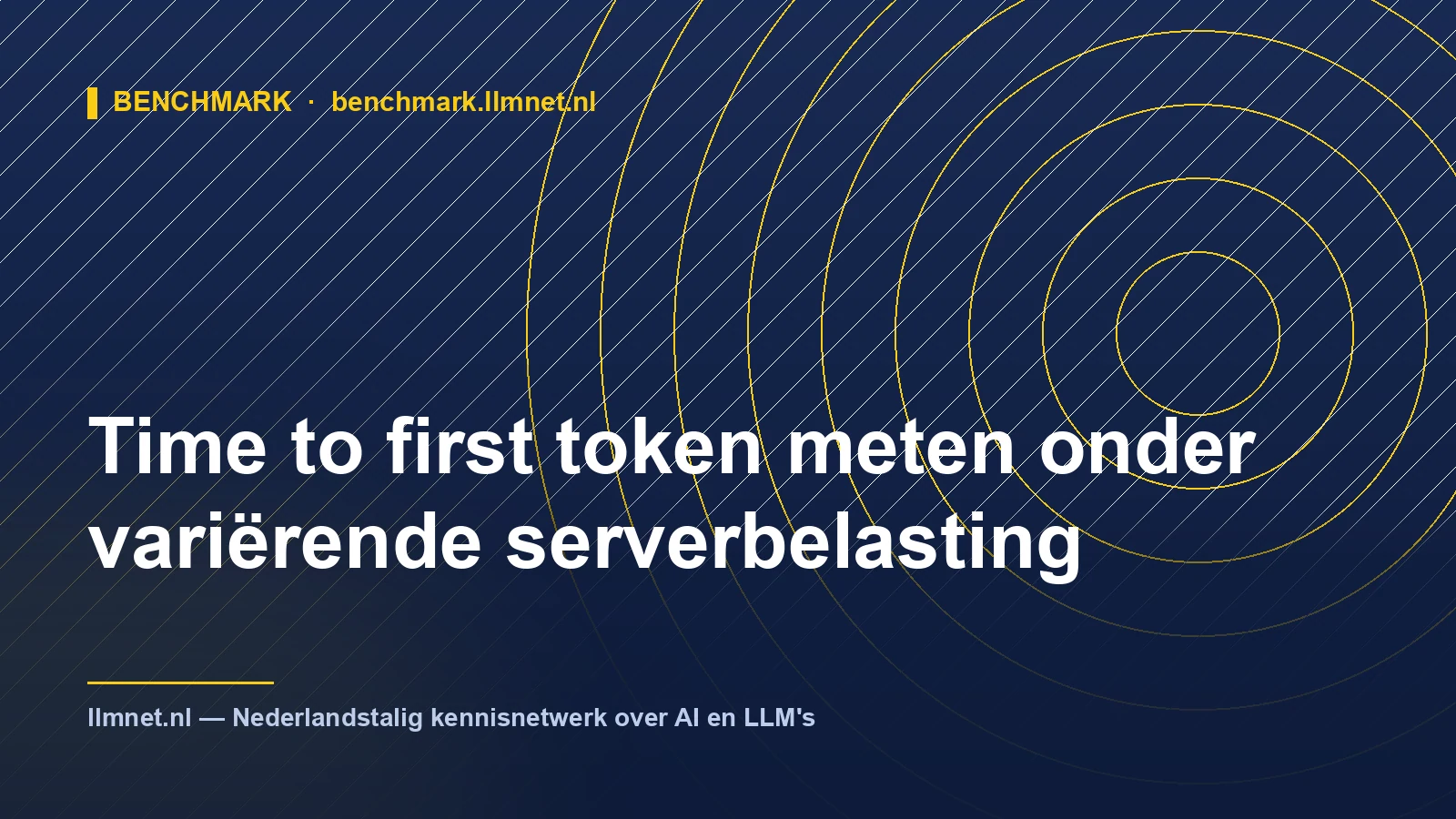 TTFT meten onder variërende serverbelasting